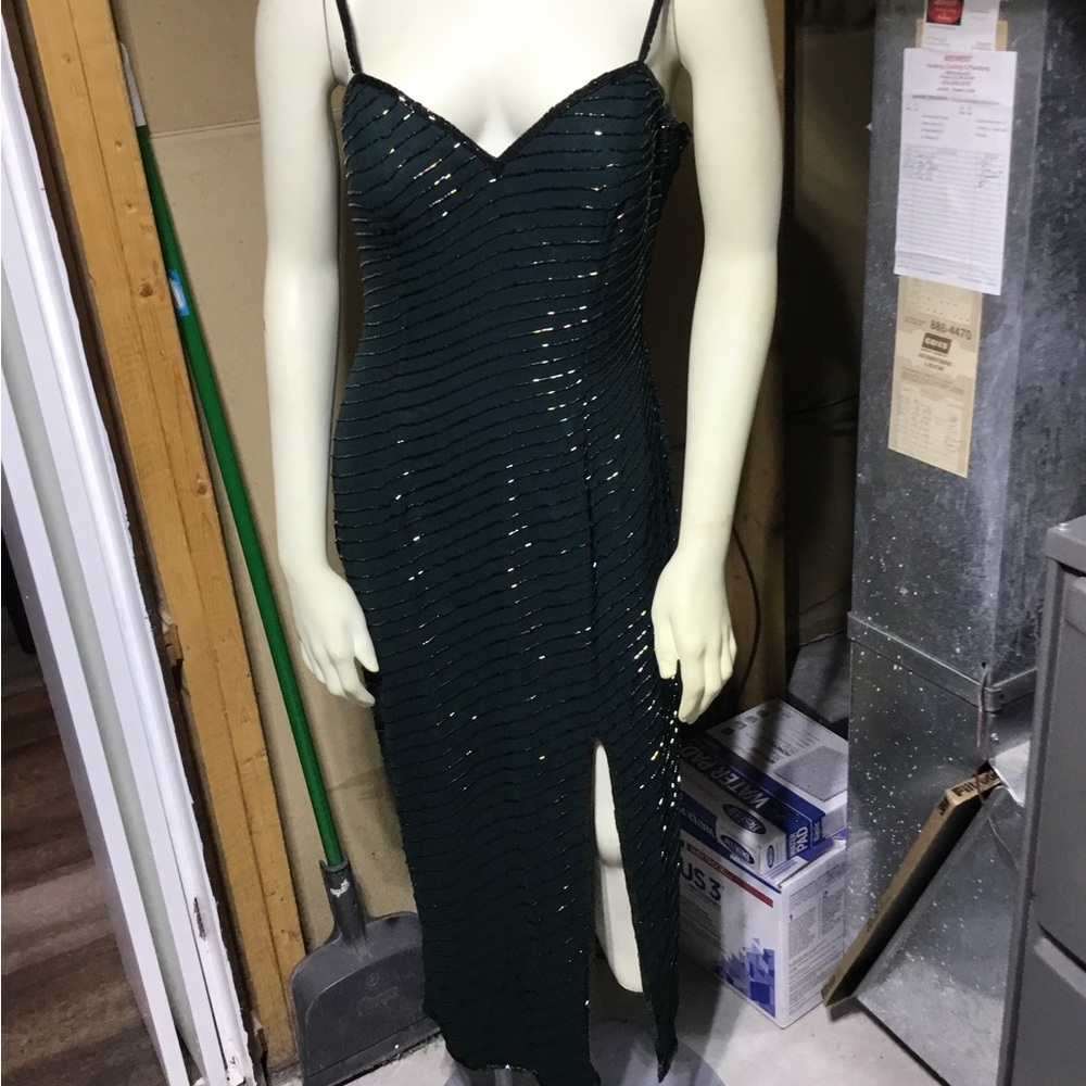 Vintage A.J. Bari Green Dress